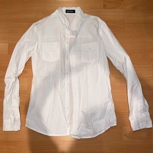 White fancy Button Up